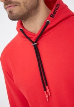 Bench Stats - Hoodie - Red -Herenmode 83148f5de3fd4709969f714b1aef2a10