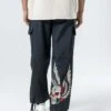 Ed Hardy Destiny Skull Wings - Cargobroek - Washed Black