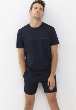 MEY Pyjamashirt - Indigo -Herenmode 8e838b0d7c634e99b25dd97573c6508b