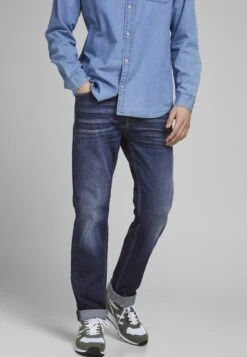 Jack & Jones Jos Noos - Straight Leg Jeans - Blue Denim