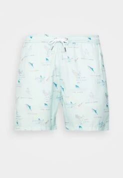 Maison Labiche Swimwear Maillot - Zwemshorts - White/Light Blue -Herenmode 935f6e6d1a574370abeb3f6ef8d1dc3d