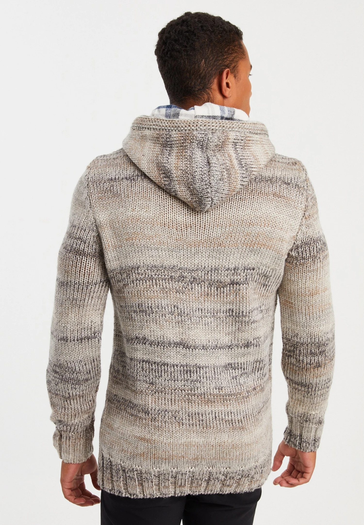 Mit Kapuze - Hoodie - Beige 3 Mit Kapuze - Hoodie - Beige - Afbeelding 3