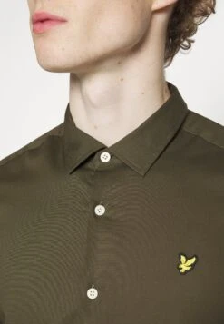 Lyle & Scott Slim Fit - Overhemd - Olive -Herenmode 9c14c16349794648b007ad4ae7714988