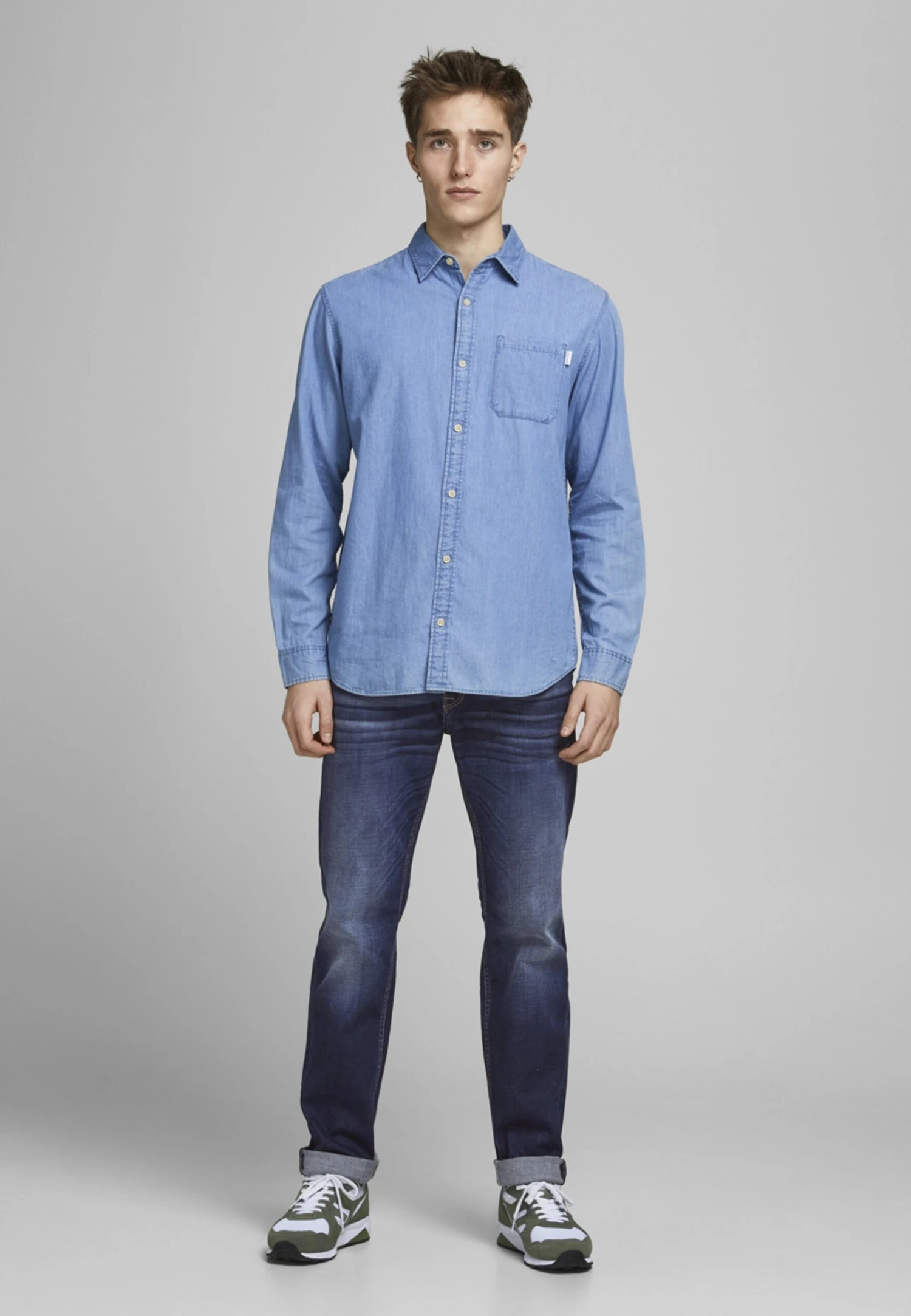 Jack & Jones Jos Noos - Straight Leg Jeans - Blue Denim 2 Jack & Jones Jos Noos - Straight Leg Jeans - Blue Denim - Afbeelding 2