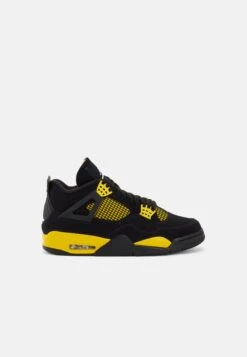 Air Jordan 4 Retro - Sneakers Hoog - Black/White/Tour Yellow -Herenmode 9dacc366ffcd4430981843fad2310b3f