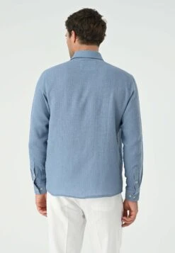 Casual- Overhemd - Light Blue -Herenmode 9e1b79ea3aec44e59f94f239db27c31e