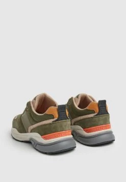 Pepe Jeans Dave Sider M - Sneakers Laag - Khaki Green -Herenmode 9e3be3564c90406badcb914535592365