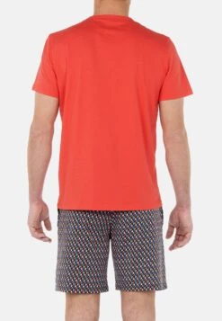 Hom Ricardo - Pyjama - Red Print -Herenmode 9f312a49874a4b99a595ef481b5ba771