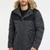 Threadbare Parkston - Winterjas - BlackCharcoal