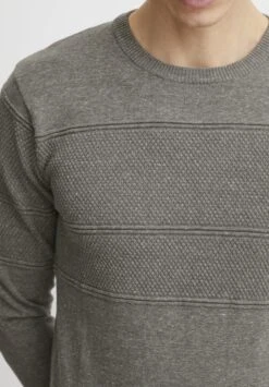 Pryannis Fein O-Neck - Trui - Gray Melange -Herenmode a6013df07e5f40f4a395cdf60d922a89