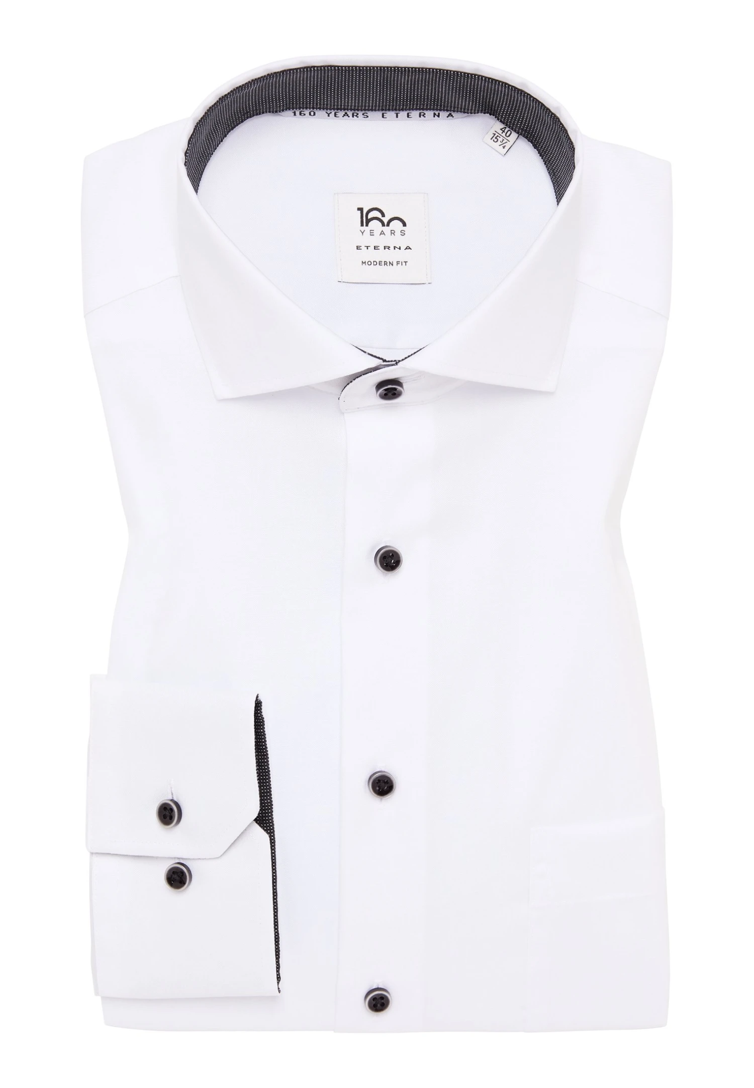 Eterna Pinpoint Modern Fit - Overhemd - Weiß 6 Eterna Pinpoint Modern Fit - Overhemd - Weiß - Afbeelding 6