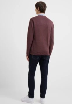 French Connection Crew Neck- Trui - Bordeaux Mel -Herenmode a8781d12c76a41b1a657b2e08431be5d