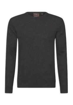 Oscar Jacobson Valter Roundneck - Trui - Dark Grey -Herenmode a8f4907143dc4236bc1b4e328b0797f0