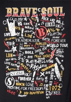 T-Shirt Print - Brave Soul -Herenmode abe25caf7be5409d8565c3f46cf7c5e4