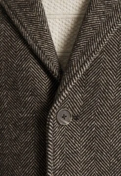 Solid Sdtave Herringbone Coat 21105919 - Mantel - Black -Herenmode ac0bad3b9ba245d7951c31b479d9594c