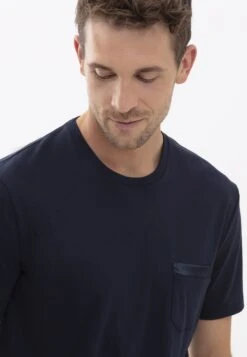 MEY Pyjamashirt - Indigo -Herenmode b9b3e15f7abf467fa9818c45c3e0f568