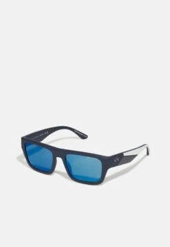 Armani Exchange Zonnebril - Matte Blue/Dark Blue Mirror Blue