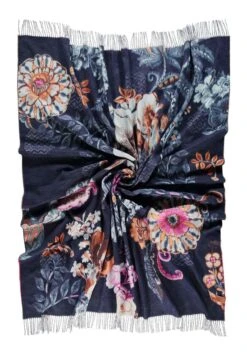FRAAS Cashmink Living Accessoire Floral - Made In Germany - Overige Accessoires - Navy