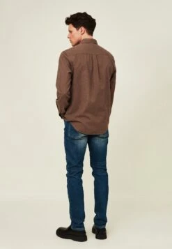 Lexington Zakelijk Overhemd - Brown Melange -Herenmode c253acf2244849bcbfecb8427fdf21fa