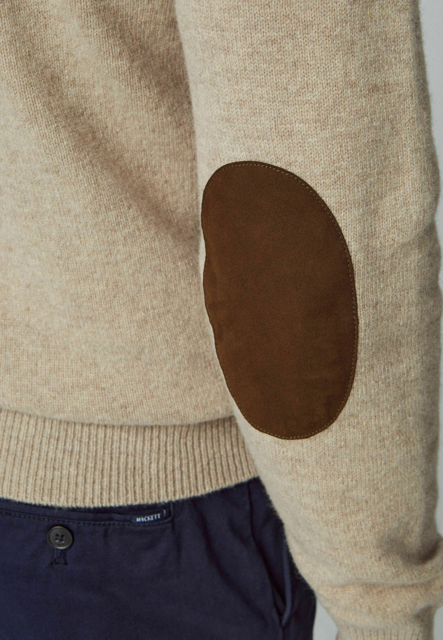 Hackett London Zip - Trui - Tan Brown 8 Hackett London Zip - Trui - Tan Brown - Afbeelding 8