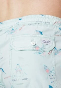 Maison Labiche Swimwear Maillot - Zwemshorts - White/Light Blue -Herenmode c6dd9bd3251e439dbb388f68f316f792