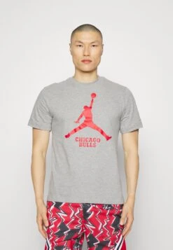Nike Performance Nba Chicago Bulls Tee - Fanartikel - Dark Grey Heather