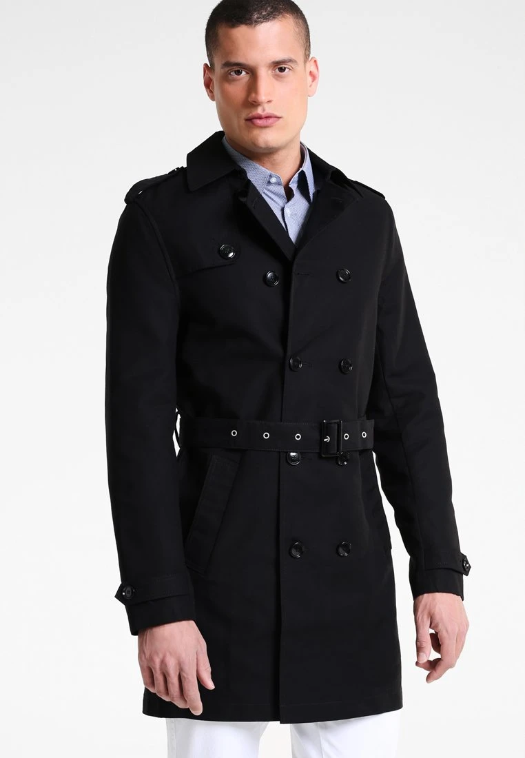 Pier One Trenchcoat - Black 1 Pier One Trenchcoat - Black