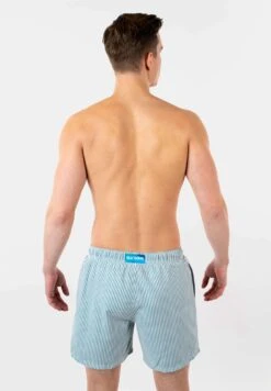Striped Color Changing - Zwemshorts - Blue/White -Herenmode cc95dc2da75547f89c03a8075d343348