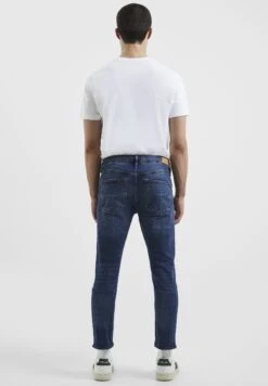 French Connection Stretch- Slim Fit Jeans - Indigo Short -Herenmode cd38af9976564d95aacf0034ca5e7ee4