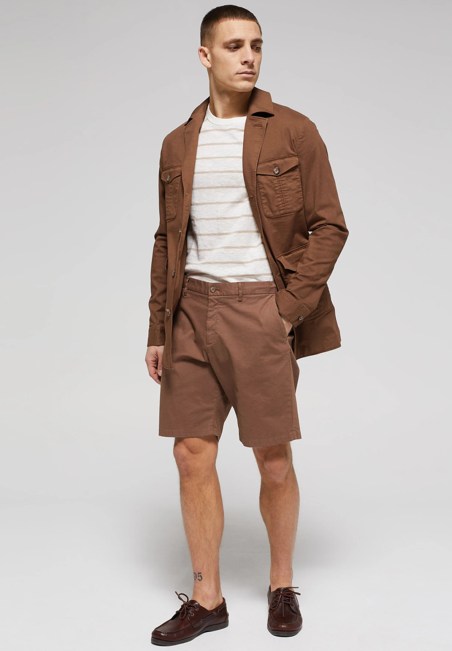 WE FASHION Van Gils - Shorts - Brown 2 WE FASHION Van Gils - Shorts - Brown - Afbeelding 2