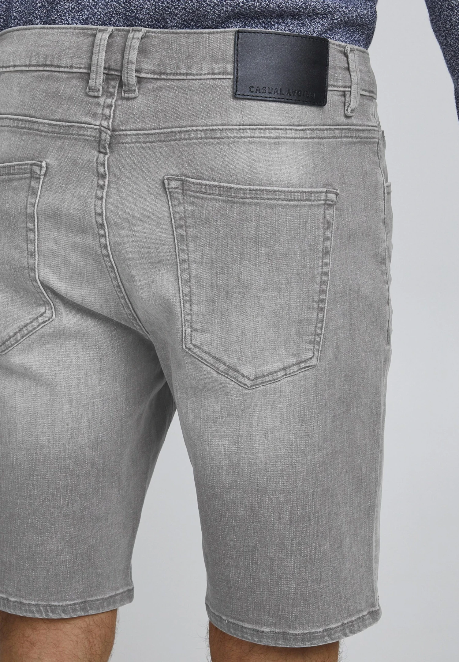 Casual Friday- Jeansshort - Denim Lava Grey 7 Casual Friday- Jeansshort - Denim Lava Grey - Afbeelding 7