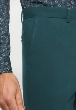 Lindbergh Plain Mens Suit - Kostuum - Dark Green -Herenmode d4678b5dfd8740a8bf3336909e1b914f