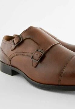 Next Double Monk Standard - Instappers - Tan Brown -Herenmode d7e3529e69bd4a8bbf87ef5f41009413