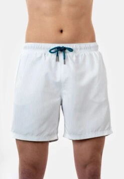 Striped Color Changing - Zwemshorts - Blue/White -Herenmode e432d564fc6c4b51a032e5404ee7bc96