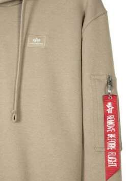 Alpha Industries Con Cappuccio - Hoodie - Beige -Herenmode e5be605d59b1414d8183607044d05395