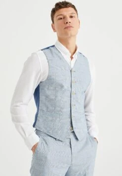 WE FASHION Met Dessin - Gilet - Blue