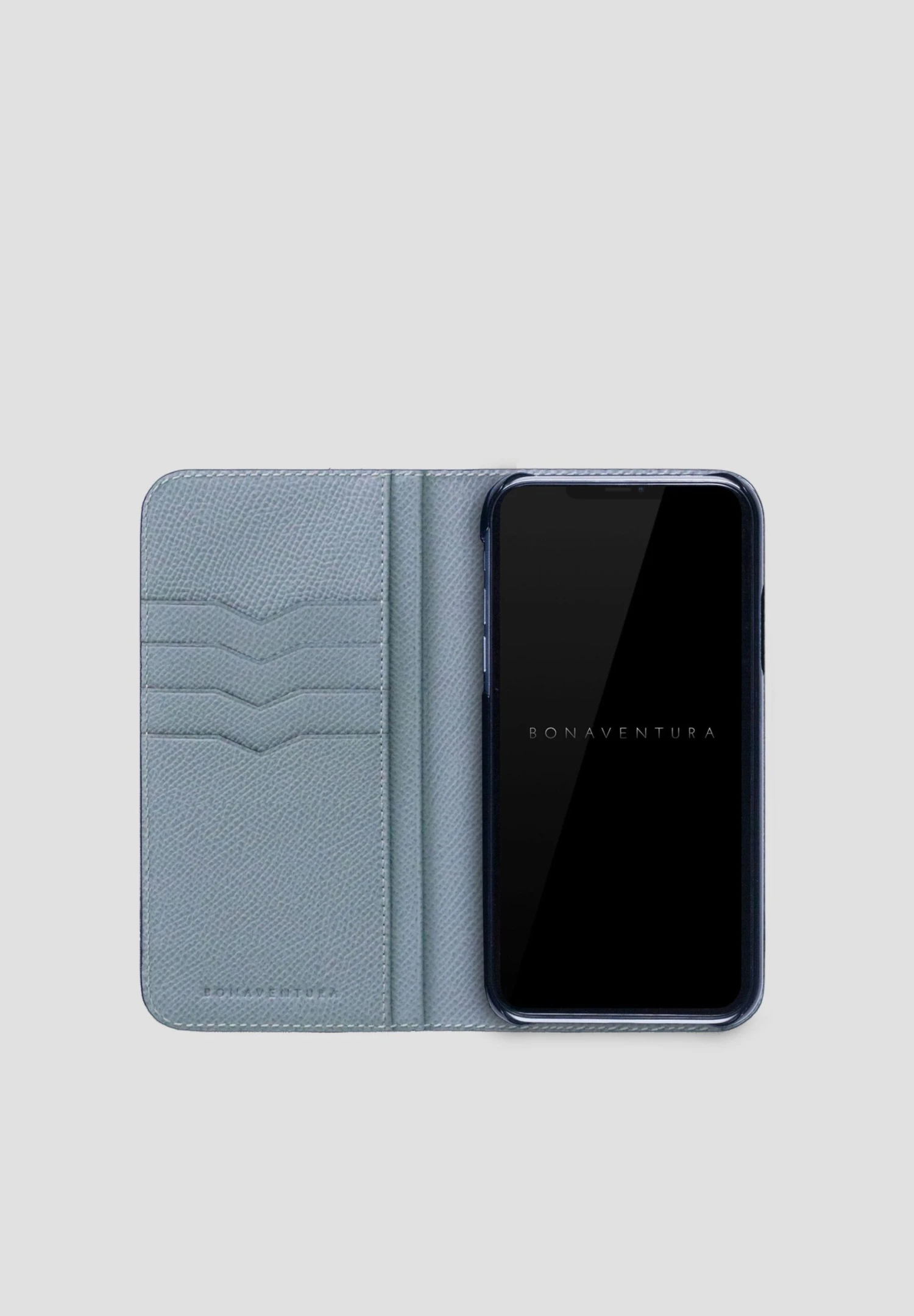 Hülle Für Iphone 12 Pro Max Mit Kartenfächern - Telefoonhoesje - Greige/Blue Lin 2 Hülle Für Iphone 12 Pro Max Mit Kartenfächern - Telefoonhoesje - Greige/Blue Lin - Afbeelding 2