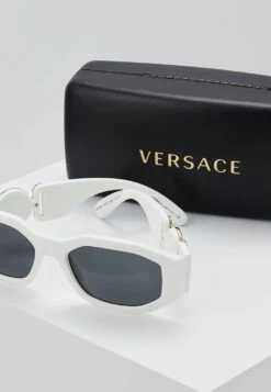 Versace Biggie Unisex - Zonnebril - White/Black -Herenmode eacf3a32913f4de6b0e14a9c34a78535