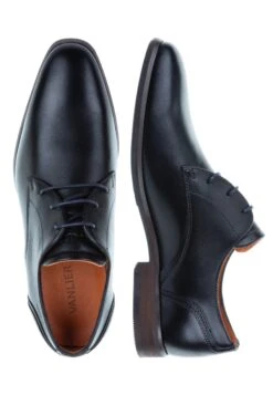 Erasmo - Veterschoenen - Black Orange -Herenmode eb254b7ae0324e9f8f6399381b19ceb1