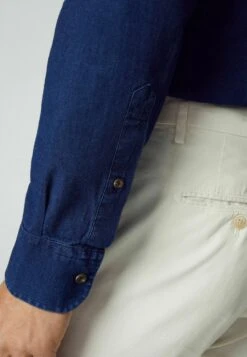 Hackett London Overhemd - Indigo Blue -Herenmode ee21b7e49d61454cb97cb7a43ac68346