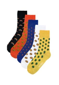 5Er Set Icon Socken "Colorful Sockies." - Sokken - Mischfarben -Herenmode f2773fd9d8324bd3835979134a2b1ff3