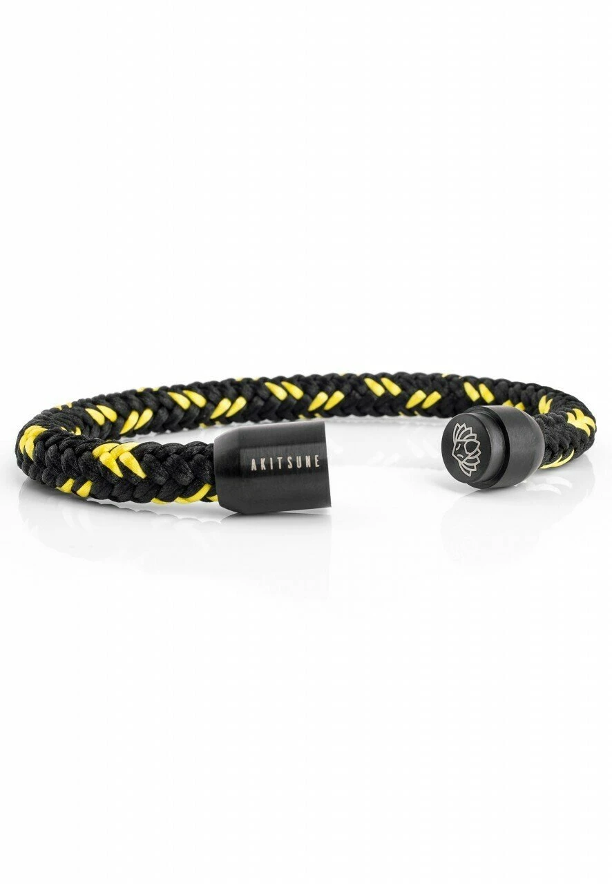 Portus Segeltau - Armband - Black Black Yellow 4 Portus Segeltau - Armband - Black Black Yellow - Afbeelding 4