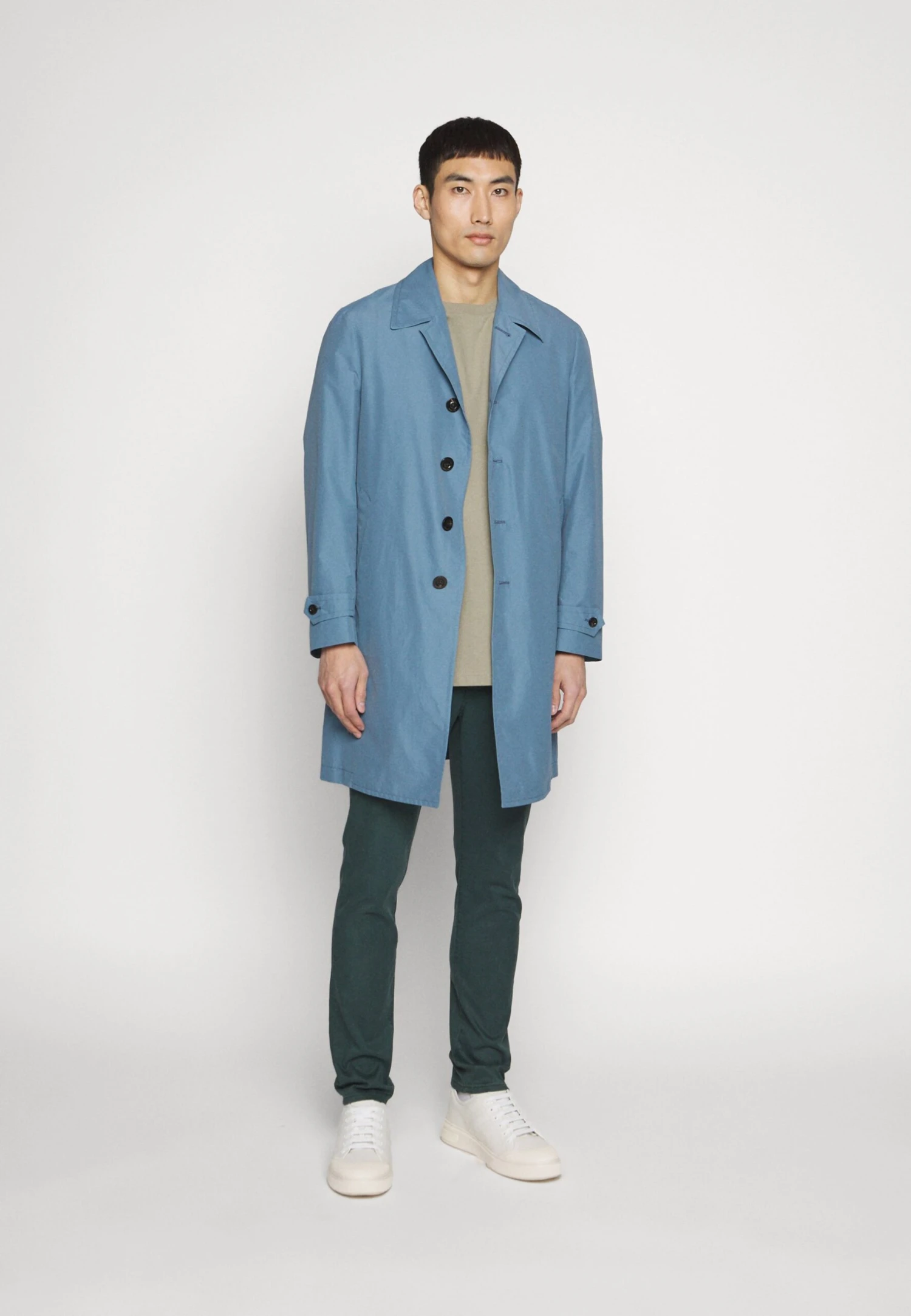 Boglioli Trenchcoat - Avio Blue 5 Boglioli Trenchcoat - Avio Blue - Afbeelding 5
