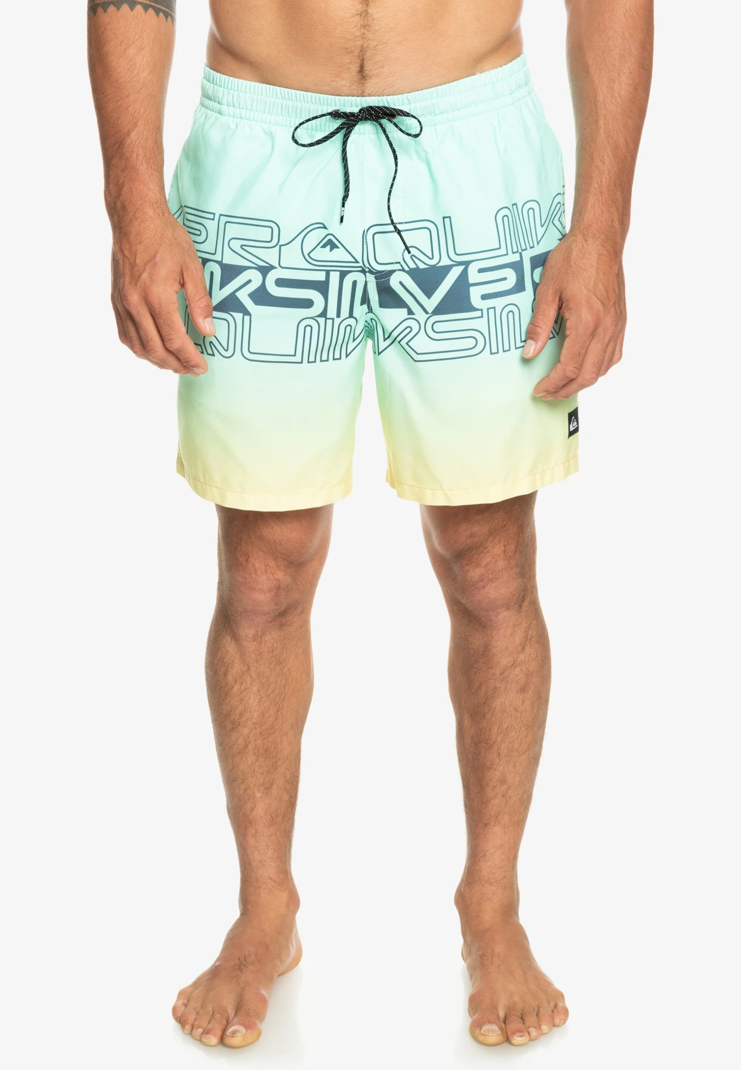 Quiksilver Everyday Wordblock Volley 17 - Zwemshorts - Beach Glass 1 Quiksilver Everyday Wordblock Volley 17 - Zwemshorts - Beach Glass