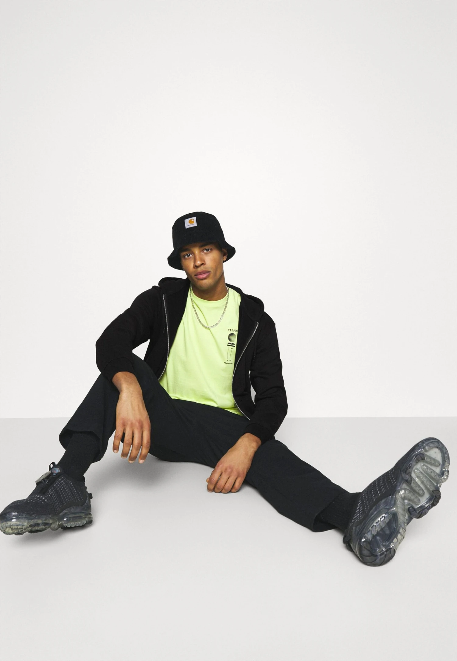 WEEKDAY Standard Zip Hoodie - Sweater Met Rits - Black 4 WEEKDAY Standard Zip Hoodie - Sweater Met Rits - Black - Afbeelding 4