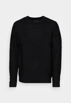 Indicode Jeans Bussel - Trui - Black -Herenmode f9be029af03d4fd88a2a7ff4d1f7e52c