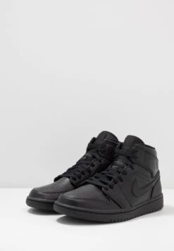 Air Jordan 1 Mid - Sneakers Hoog - Black -Herenmode ffc32960e4614f9e9f3f67fd7809cb38