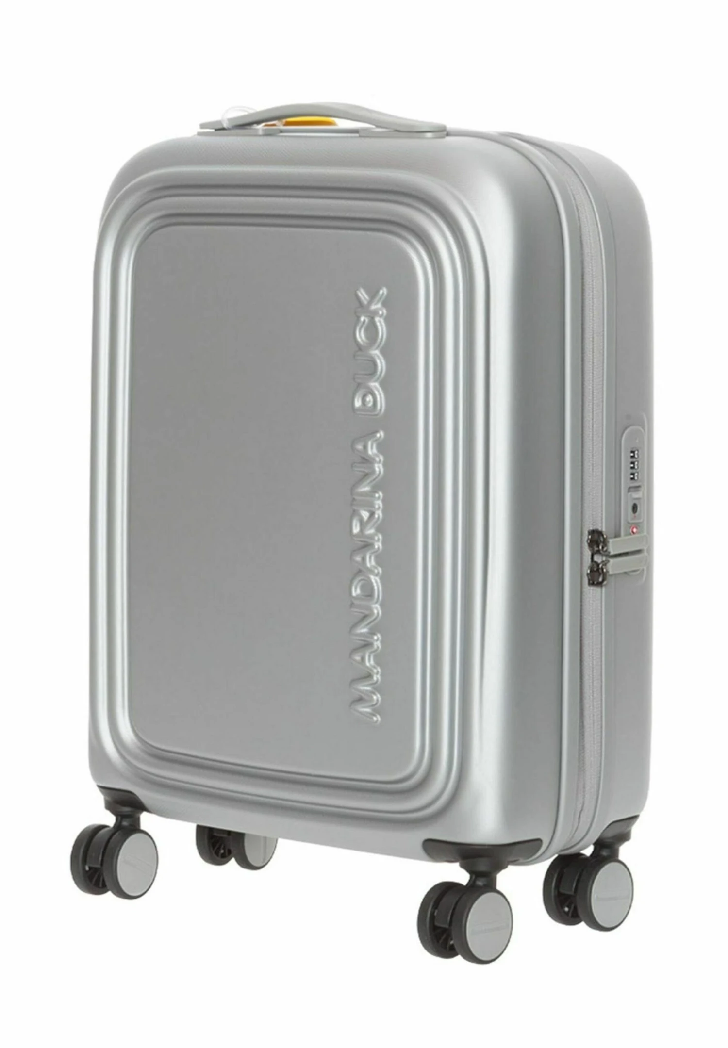 Mandarina Duck Logo Expandable Cabin Trolley - Reistas - Silver 1 Mandarina Duck Logo Expandable Cabin Trolley - Reistas - Silver